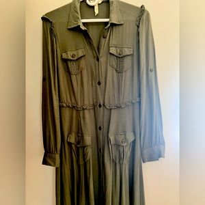 Matilda Jane Women's Once Upon A Time Green Tree Canopy Dress